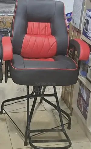 Leather Barber Shop Chair - Swivel Base