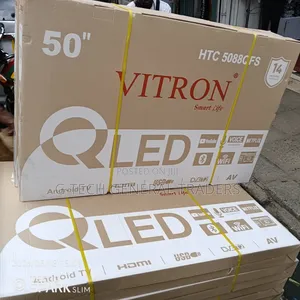 Vitron 50inch Smart Android Qled Tv, Youtube, Netflix, Frameless Tv