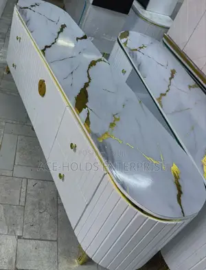 Marble Top Executive Tv Modern Stand - 6ft