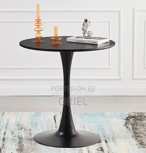 Dining Tables: Dual-Use Round Dining and Work Table