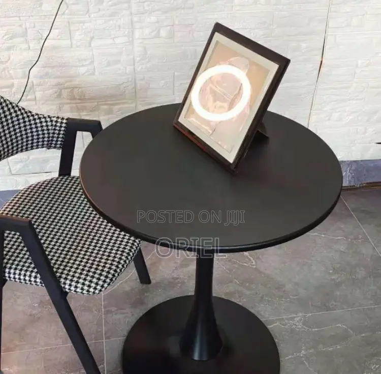 Dining Tables: Dual-Use Round Dining and Work Table