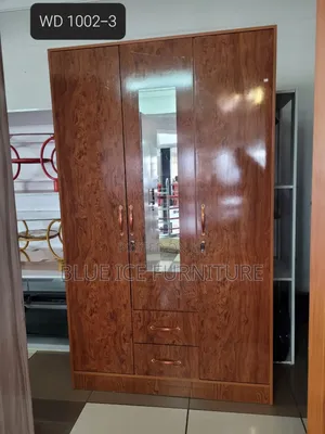 3 Door Mahogany Wardrobe