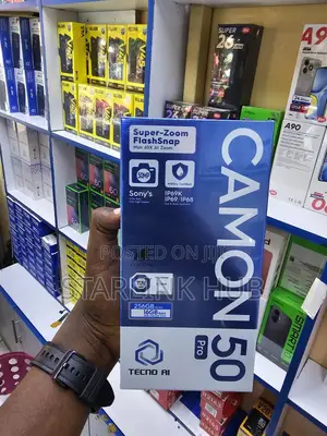 New Tecno Camon 50 Pro 256 GB Black