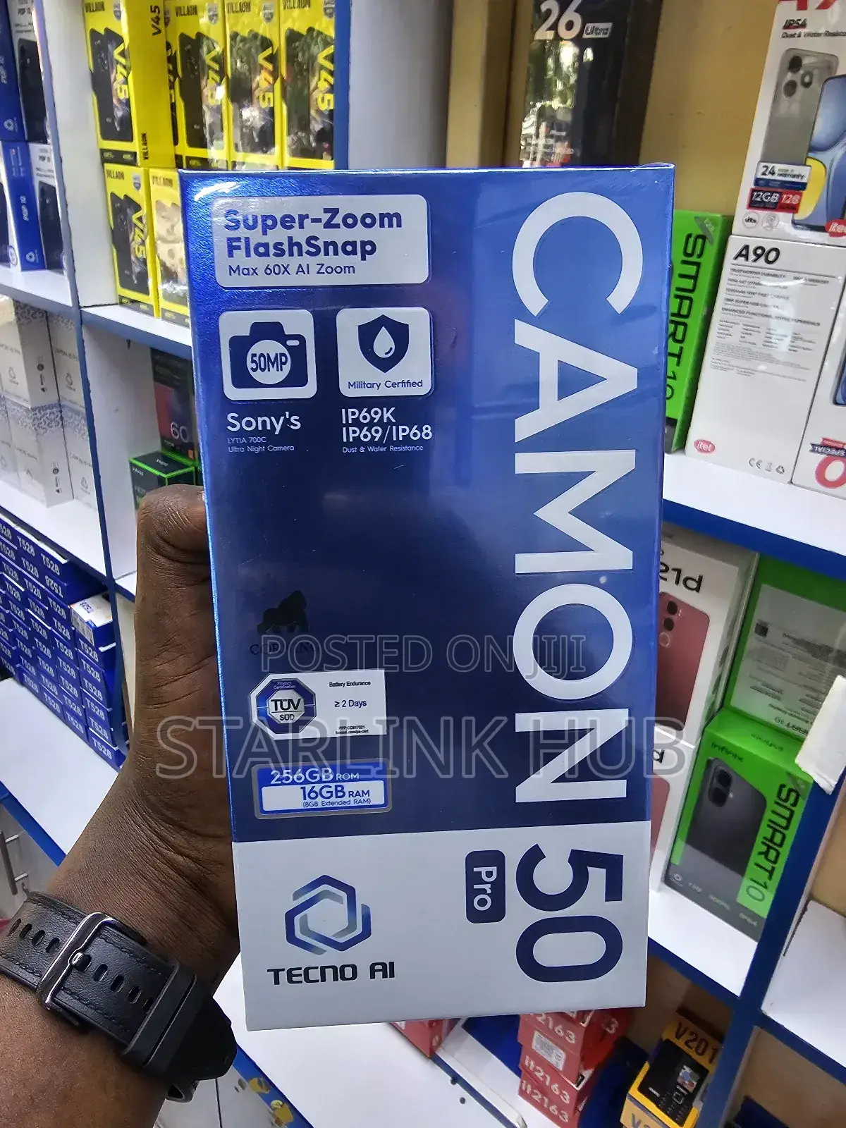 New Tecno Camon 50 Pro 256 GB Black