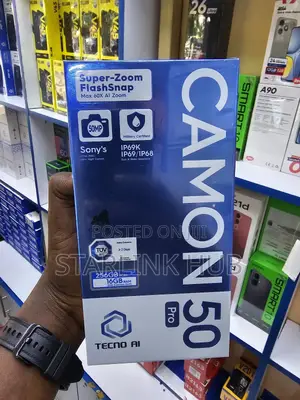 New Tecno Camon 50 Pro 256 GB Black