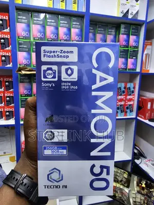 New Tecno Camon 50 256 GB Black
