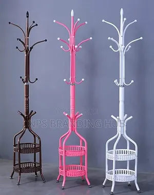 Heavy Duty Wrought Iron Coat/Handbag Floor-standing Rack Ip
