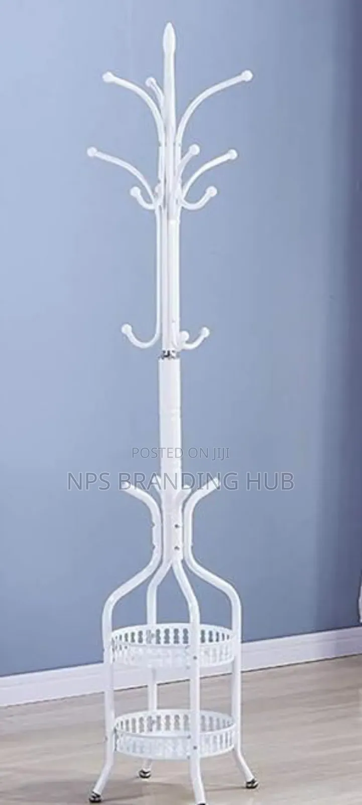 Heavy Duty Wrought Iron Coat/Handbag Floor-standing Rack Ip