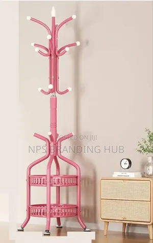Heavy Duty Wrought Iron Coat/Handbag Floor-standing Rack Ip