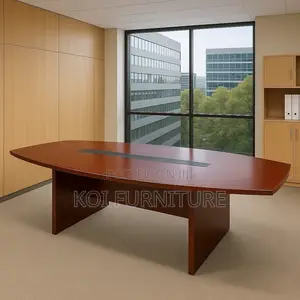 Office Table: 2.4m Mahogany Executive Office Table