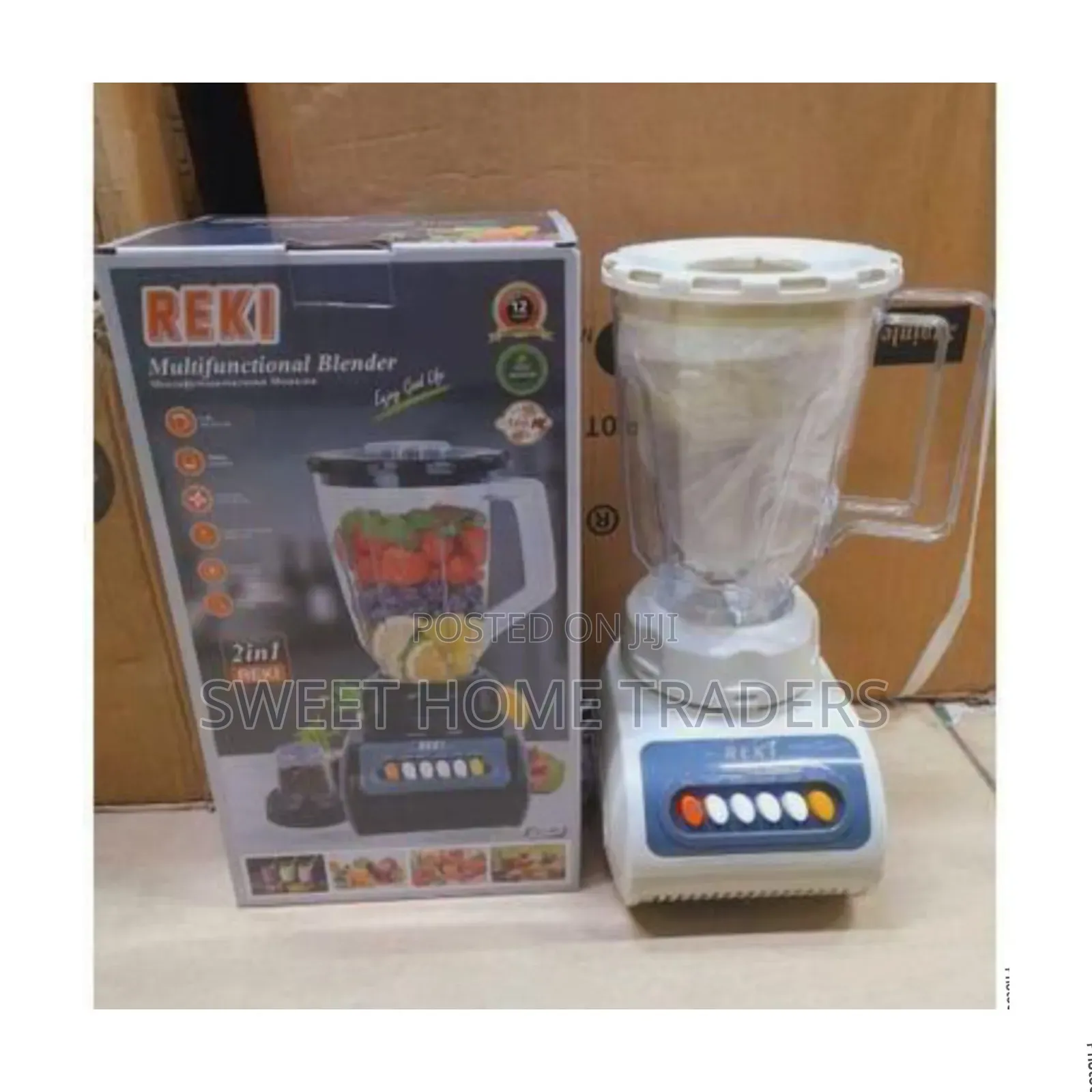 Reki 2in1 Blender 500w 1.4 Juicer Jug