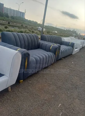 Modern Channel Sofa Set (3 Seater + 2 Seater)