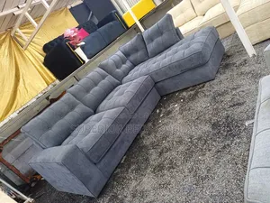 Modern Grey 5-Seater L-Shaped Sofa