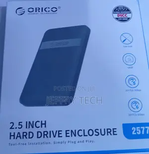 Orico 2.5-Inch Hard Drive Enclosure, Model 2577u3 or 2577c3.