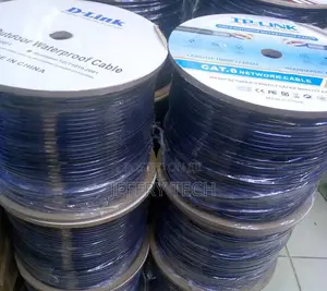 D-link Cat6 Outdoor Waterproof Network Cable Roll. Length: 305m.