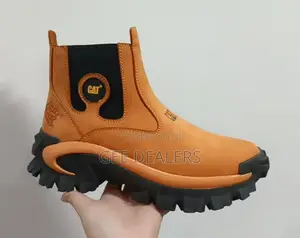 Laceless Caterpillar Boots,Slip On Cat Boots