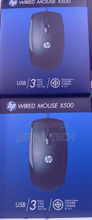 Hp X500 Wired Optical Mouse.