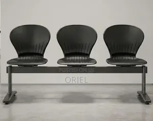 Office Bench : 3-Seater Plastic Modern Waiting Bench