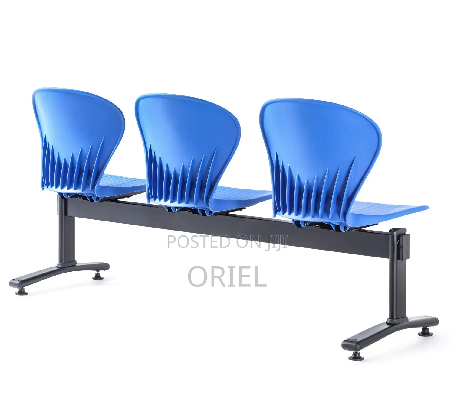 Office Bench : 3-Seater Plastic Modern Waiting Bench