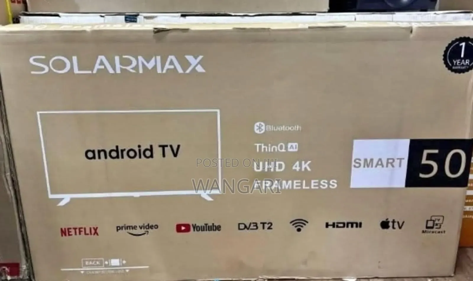 Bluetooth Enabled Solarmax 43 Inch Smart Tv