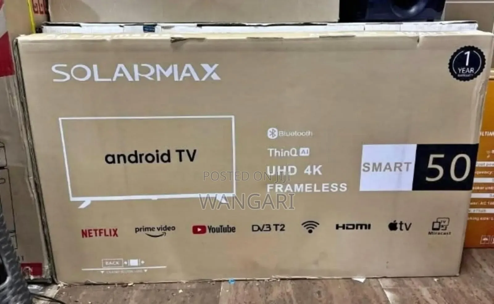 Bluetooth Enabled Solarmax 43 Inch Smart Tv