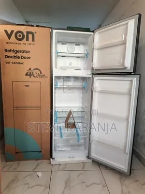 Von 334l Double Door Fridge No Frost Fridge