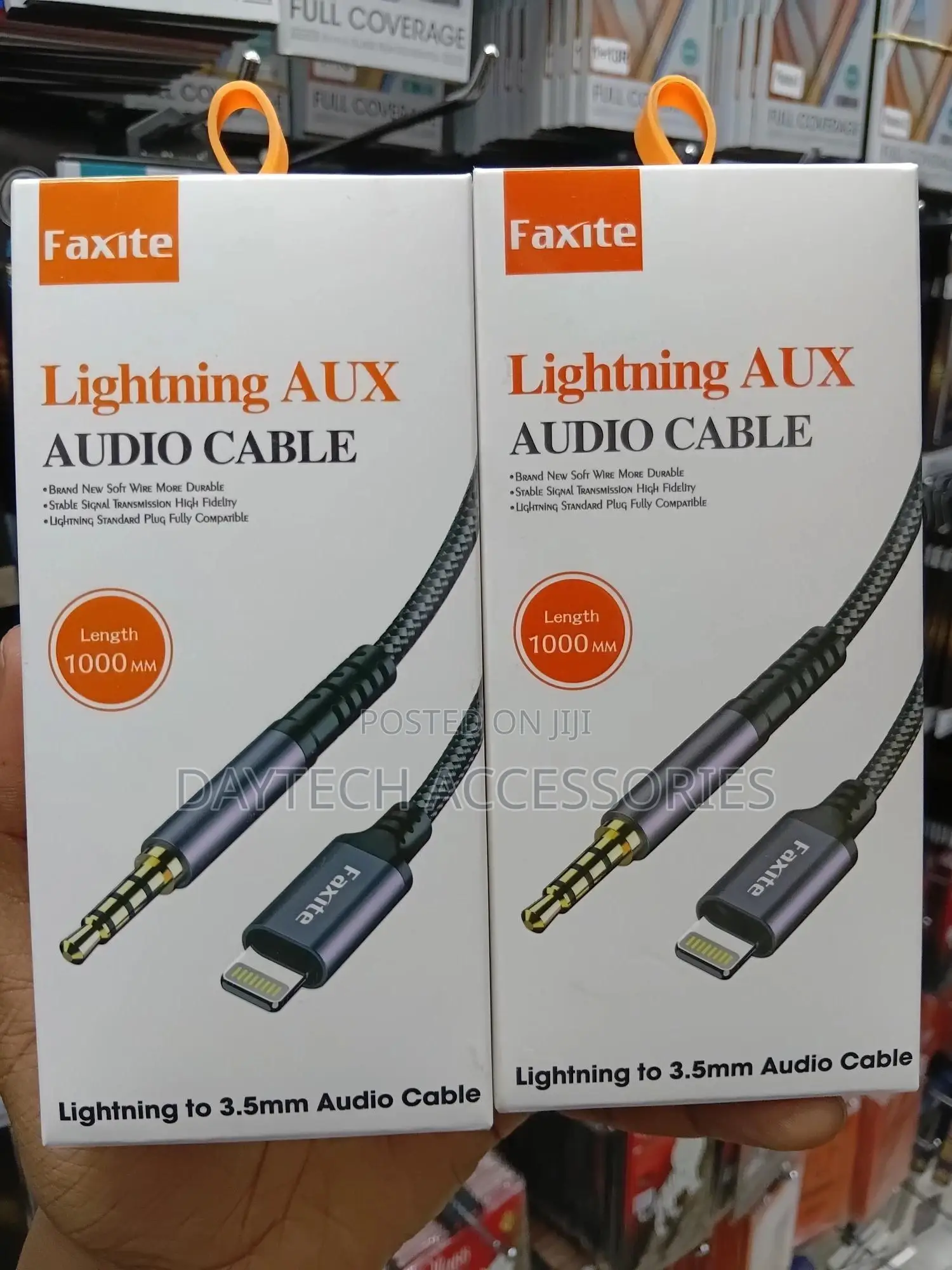 This Is a Faxite Lightning to 3.5mm Aux Audio Cable.