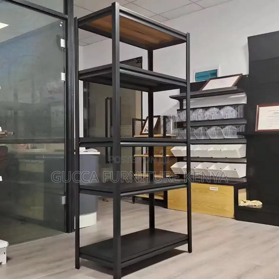5-tier Metallic Adjustable Shelving Rack