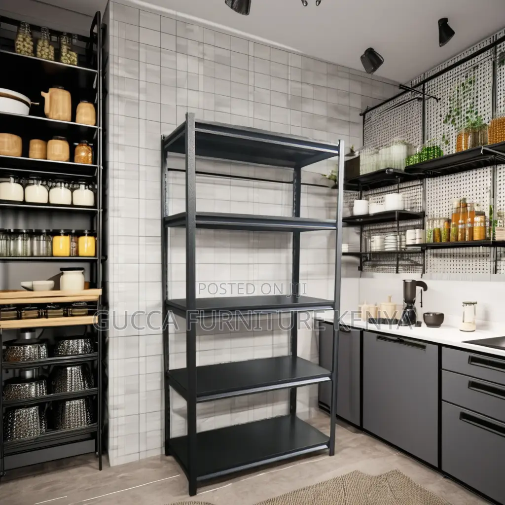 5-tier Metallic Adjustable Shelving Rack