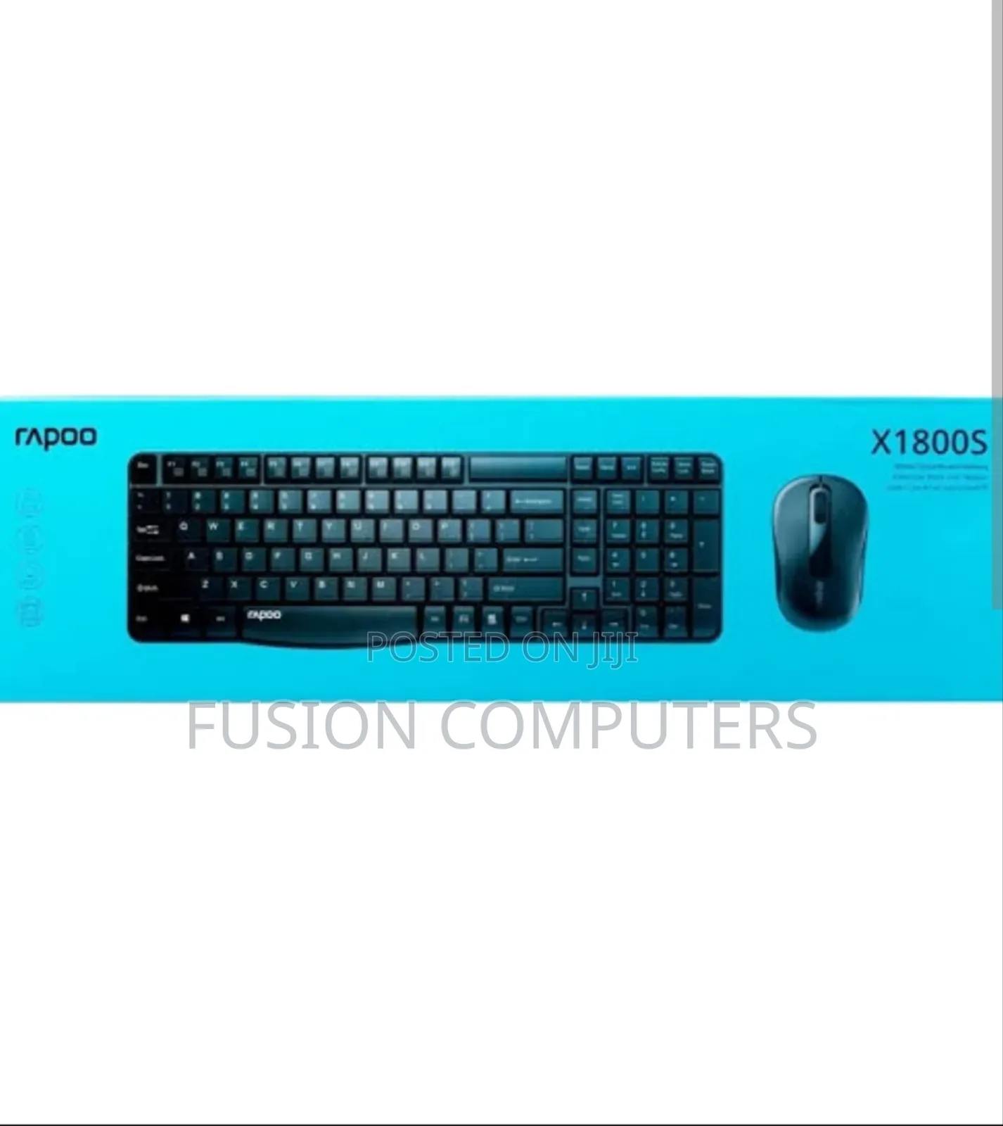 Rapoo Wireless Multimedia Optical Mouse & Keyboard Combo - X1800s