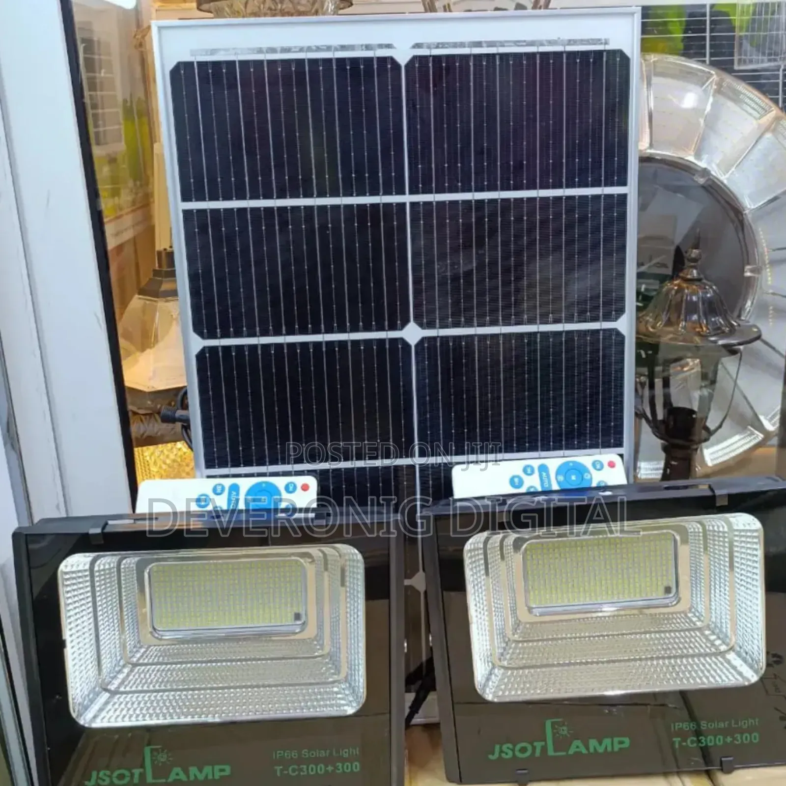 *2in1 300w+300w Solar Floodlights*