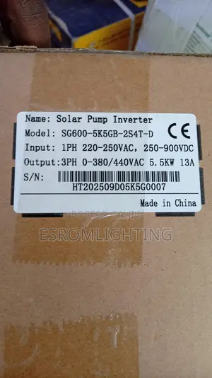 5.5kw Solar Pump Inverter / Single Phase to 3 Phase Converter