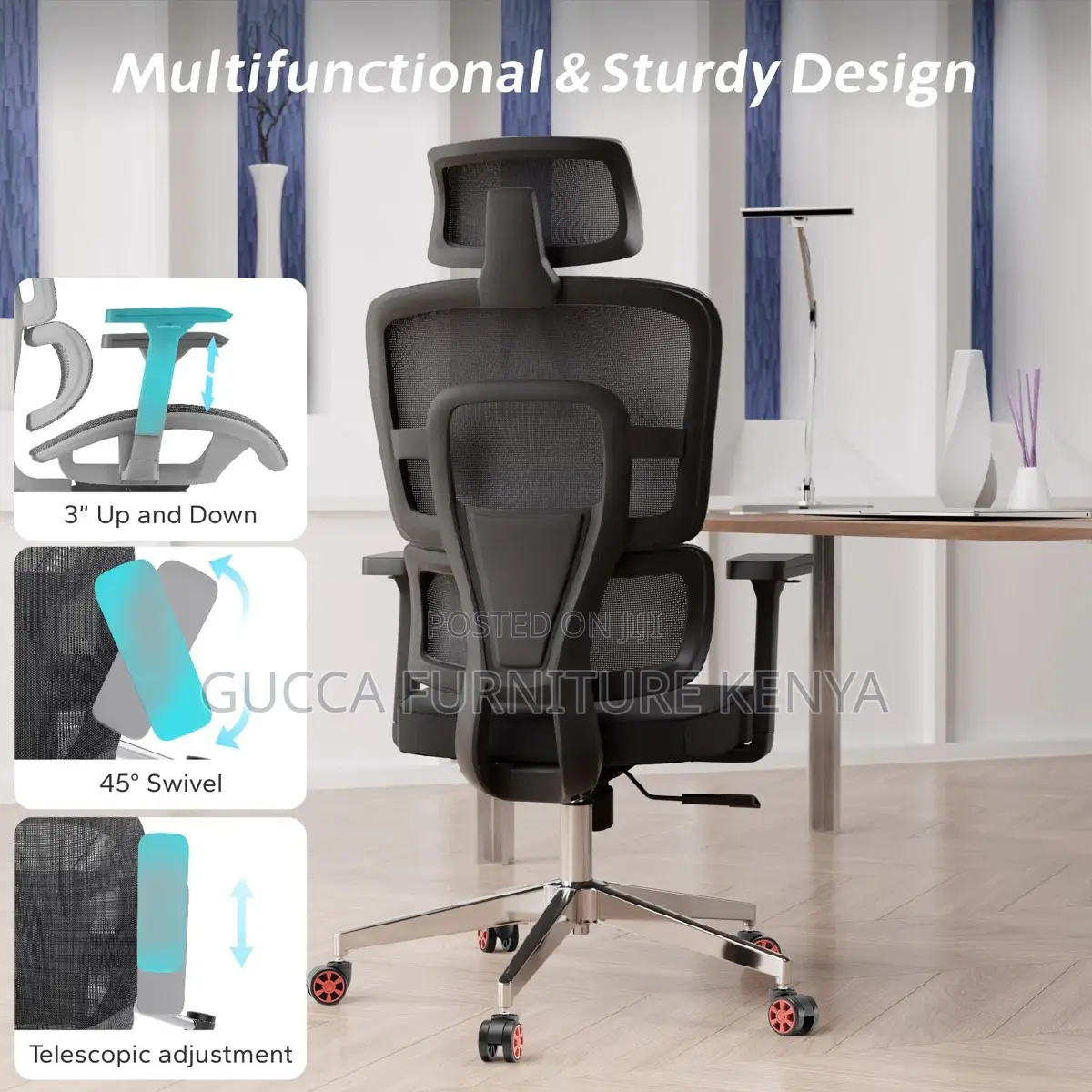 Orthopedic Executive Mesh High-back Office Seat
