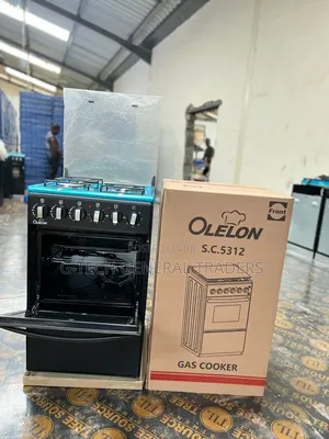 Olelon 3gas+1hotplate 50*55 Free Standing Cooker