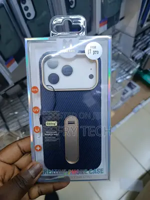 Vertical Stand Carbon Fiber Case Designed for the iPhone 17 Pro