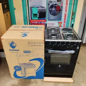 Euroken Standing Cooker 3g+1e With Electric Oven 50x55cm Cooker