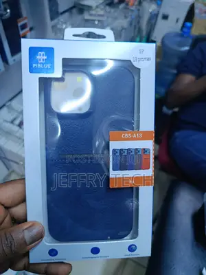 Lugon Piblue CBS-A13 Leather-Textured Case for iPhone 13 Pro Max -Blue