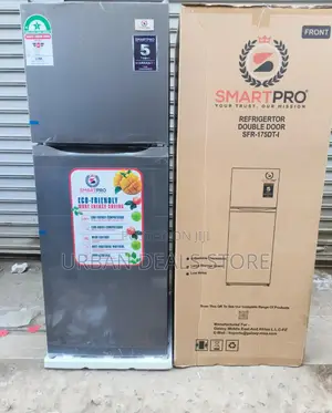 Smart Pro SFR-175-Dt-I Double Door Refrigerator, 138l - Silver