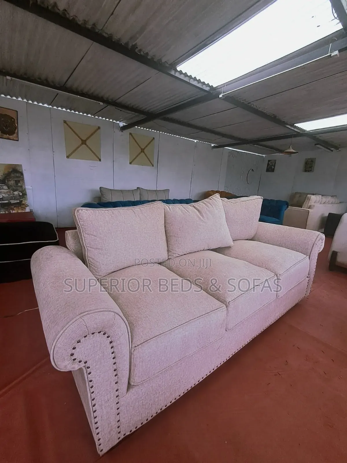 3-Seater Sofa Cream/White Also Available