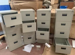 White 4 Drawers File Cabinet