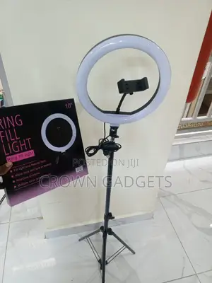 10-Inch Led Ring Light With Adjustable Tripod Phone Holder