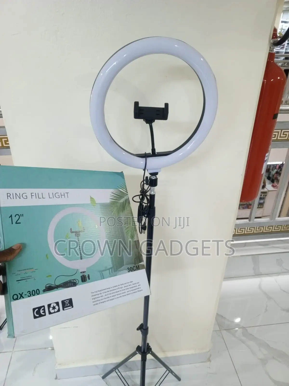 12” Portable Ring Light With Tripod Stand Phone Holder
