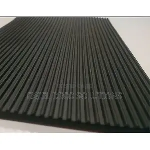 Ribbed Rubber Mat 4mm – Strong Non-Slip Flooring