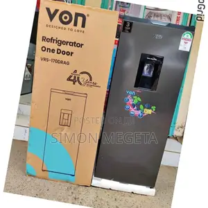 Available Von Single Door Fridge With Dispenser 170 Litres