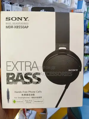 Sony Extra Bass MDR-Xb550ap on-Ear Headphones With Mic (Black)