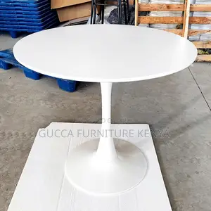 White Marble Top Round Dining Table