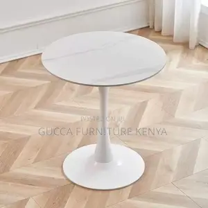 White Marble Top Round Dining Table