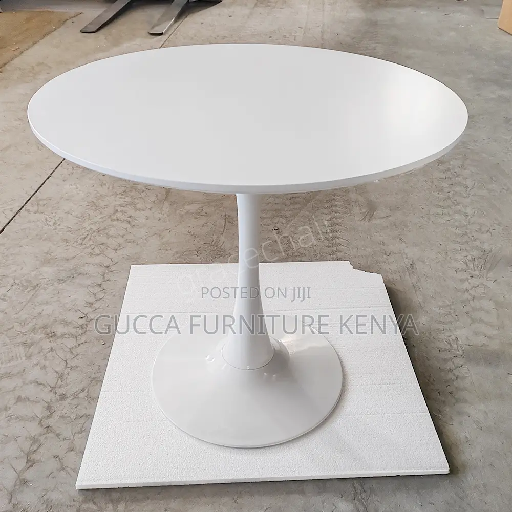 White Marble Top Round Dining Table