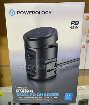 Powerology 65w Pd(Gan) Power Hub With Uk Plug