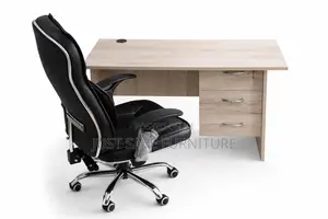 Executive Office Desk + Luxury Ergonomic Chair (Modern Set)